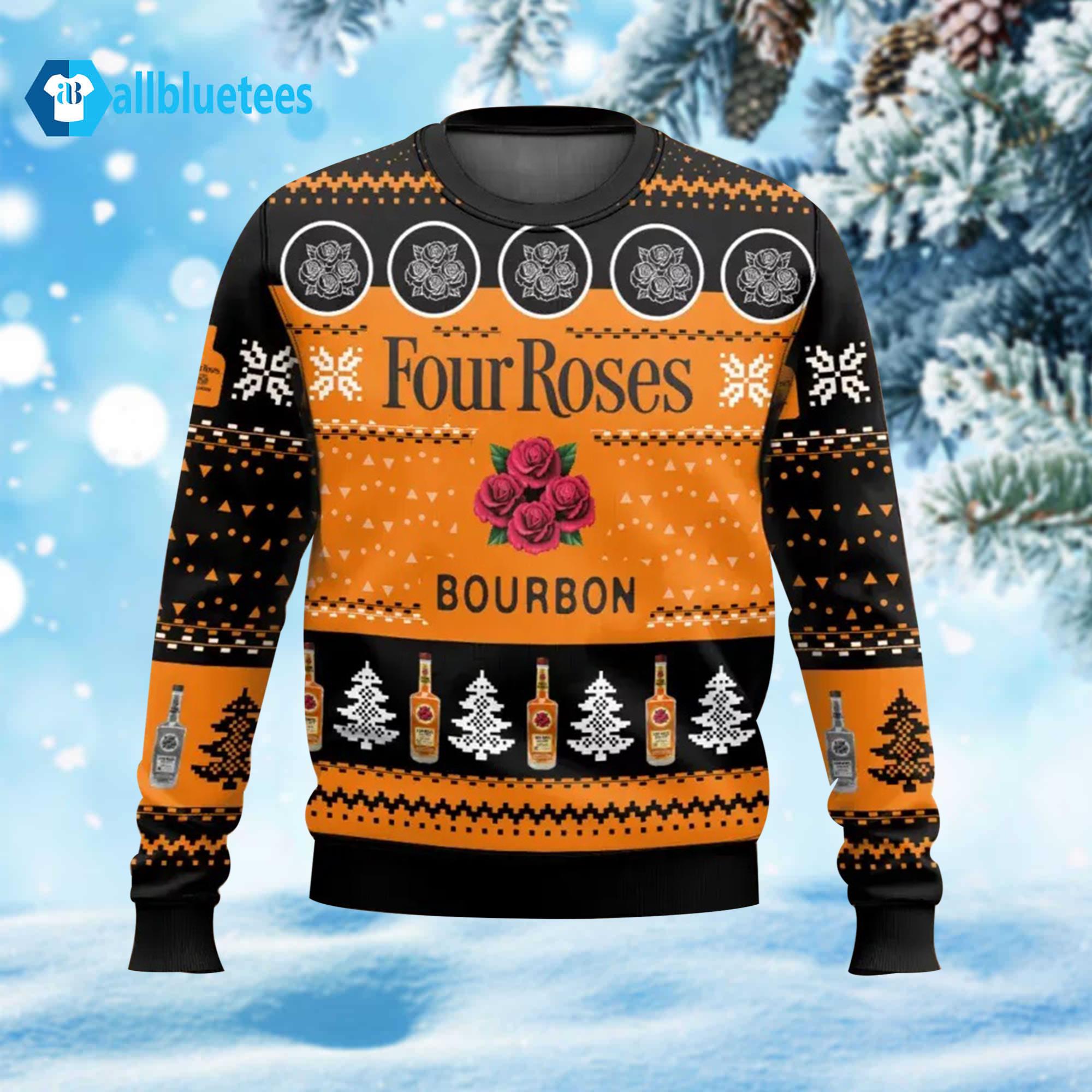 Four Roses Bourbon Ugly Christmas Sweater