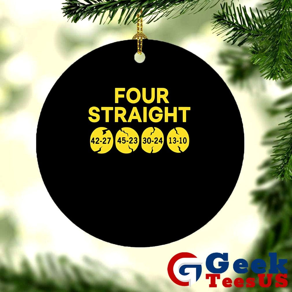 Four Straight 42-27 45-23 30-24 13-10 shirt