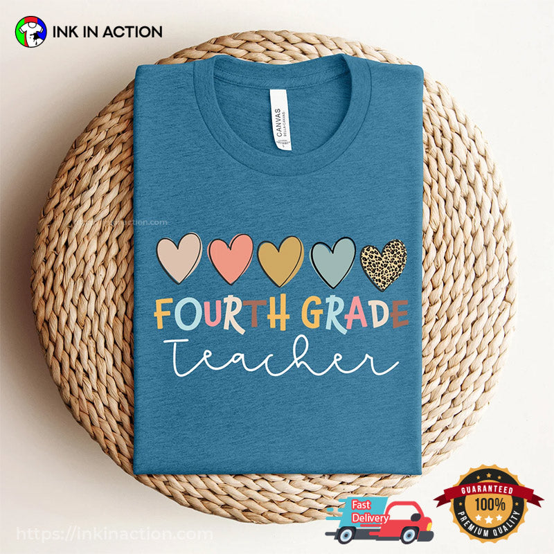 Fourth Grade Teacher School Day T-shirt