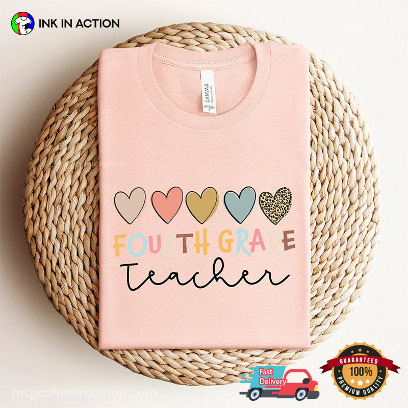 Fourth Grade Teacher School Day T-shirt