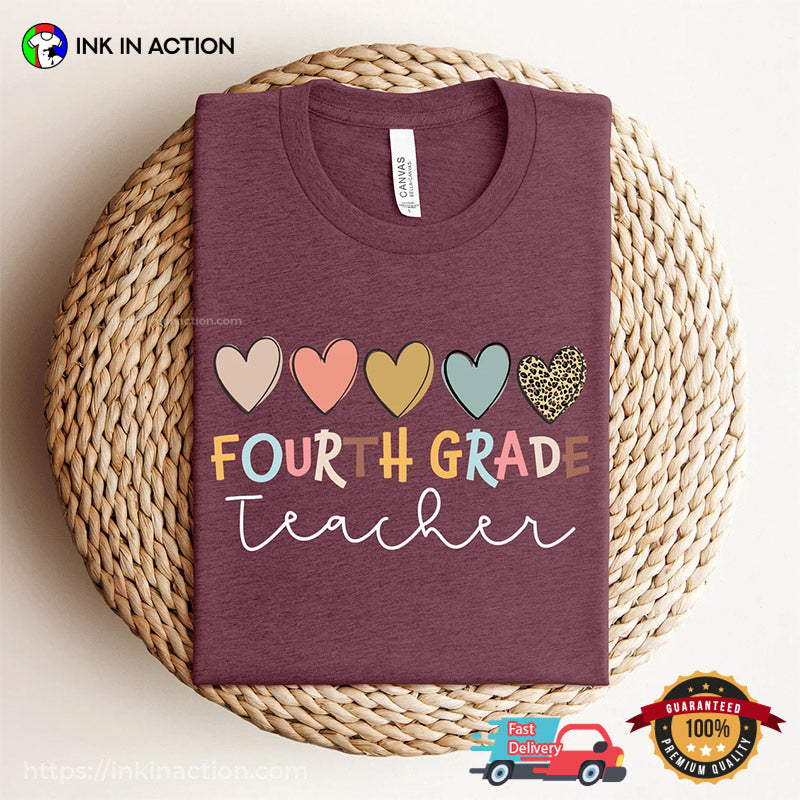 Fourth Grade Teacher School Day T-shirt