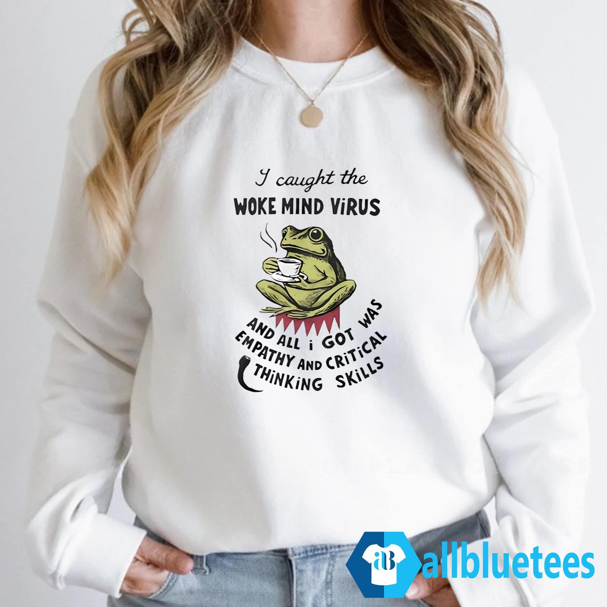 Frog Coffee I Caught The Woke Mind Virus Shirt