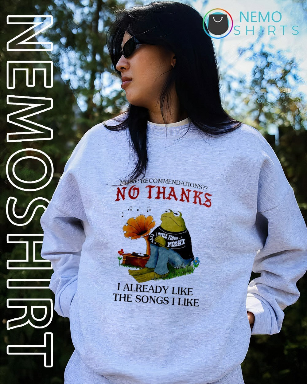Frog music recommendations no thanks fight I already like the songs I like shirt