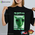 Funny Alien Cat Dank Meme Graphic T-shirt