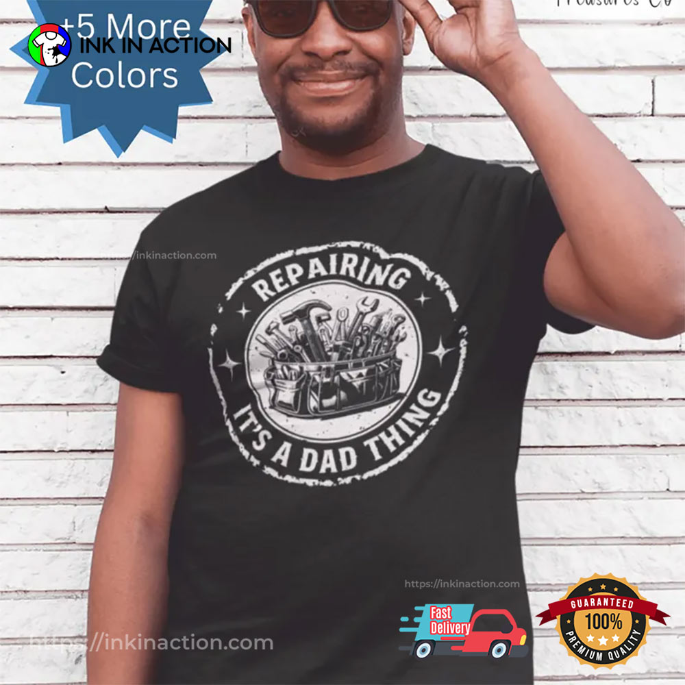 Funny Dad Repairman Mechanic Blue Collar Shirt