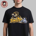 Funny Milwaukee Brewers Sweep Los Angeles Dodgers 4-0 2026 NL Champions T-Shirt