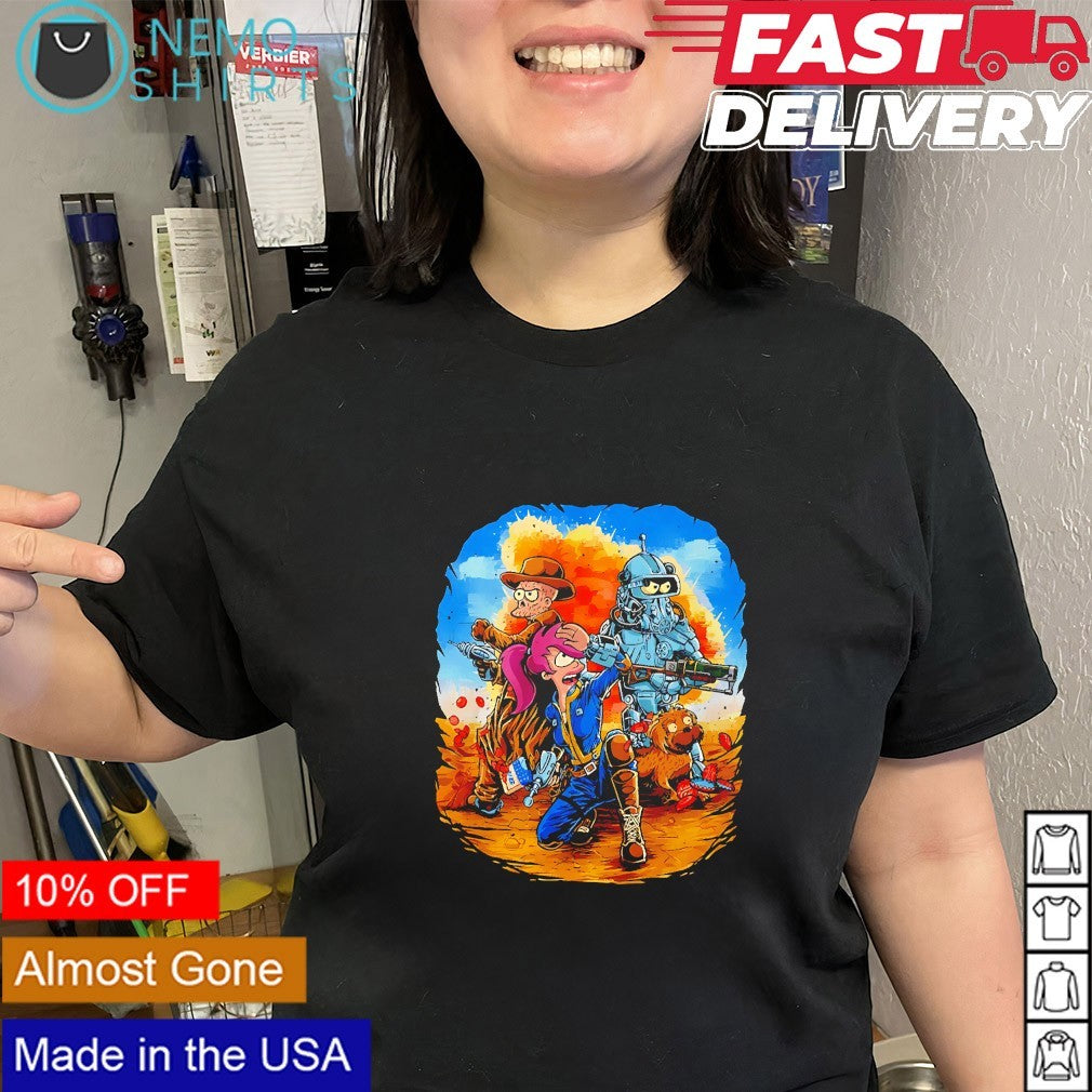 Futurout a mashup of Fallout and Futurama shirt