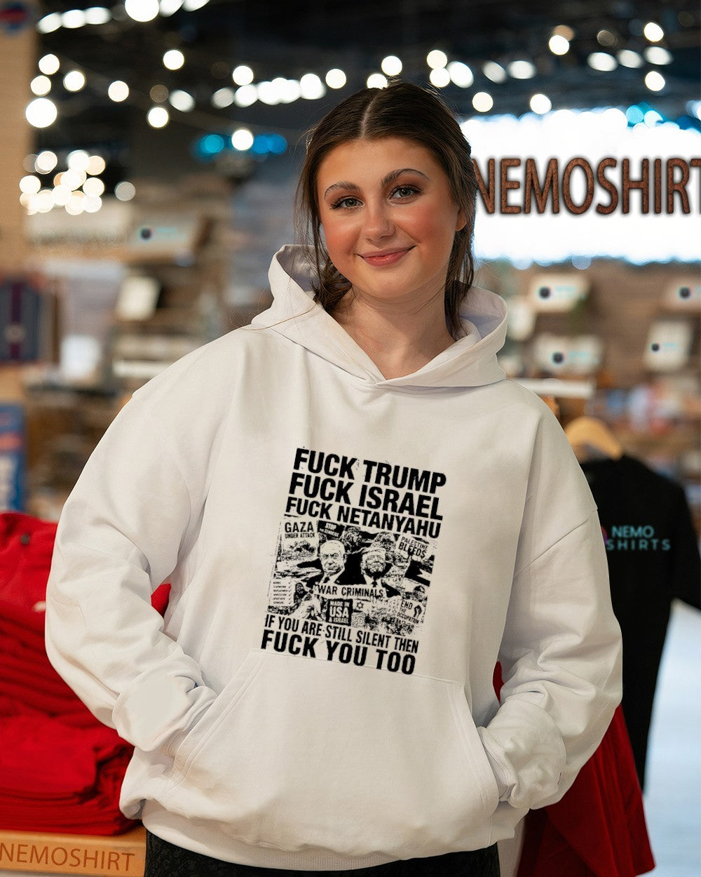 Fvck Trump Israel Netanyahu if you are still silent then fvck you too shirt