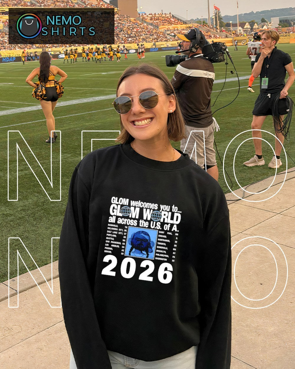 GLOM welcomes you to glom world all across the US of A 2026 shirt