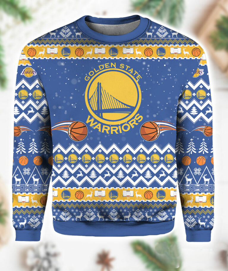 Golden State Warriors Christmas Ugly Sweater – Bay Area Tradition Edition