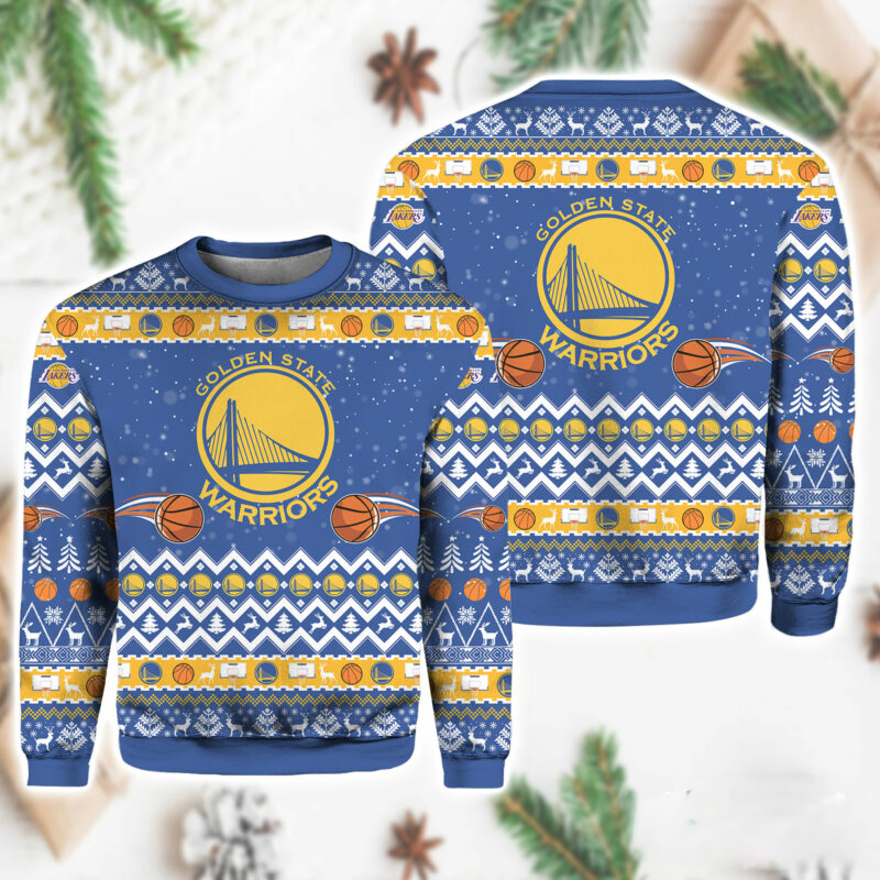 Golden State Warriors Christmas Ugly Sweater – Bay Area Tradition Edition