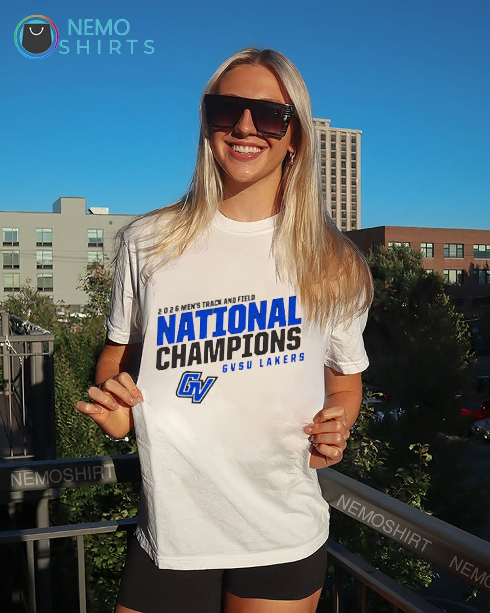 GVSU Lakers 2026 men’s Track and Field national champions shirt