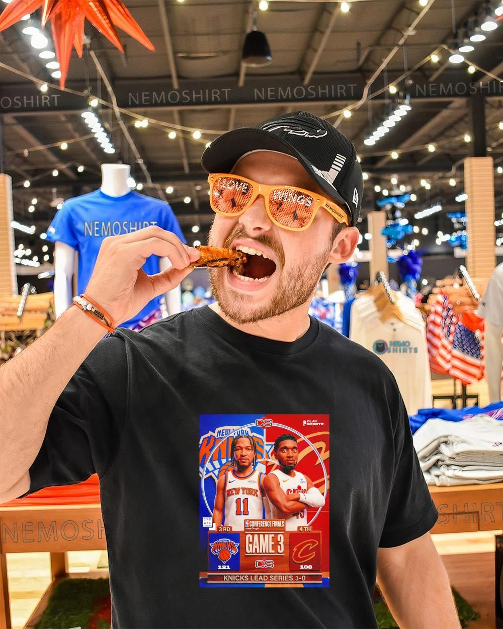 Game 3 Brunson New York Knicks vs Donovan Cavaliers lead series 3-0 shirt