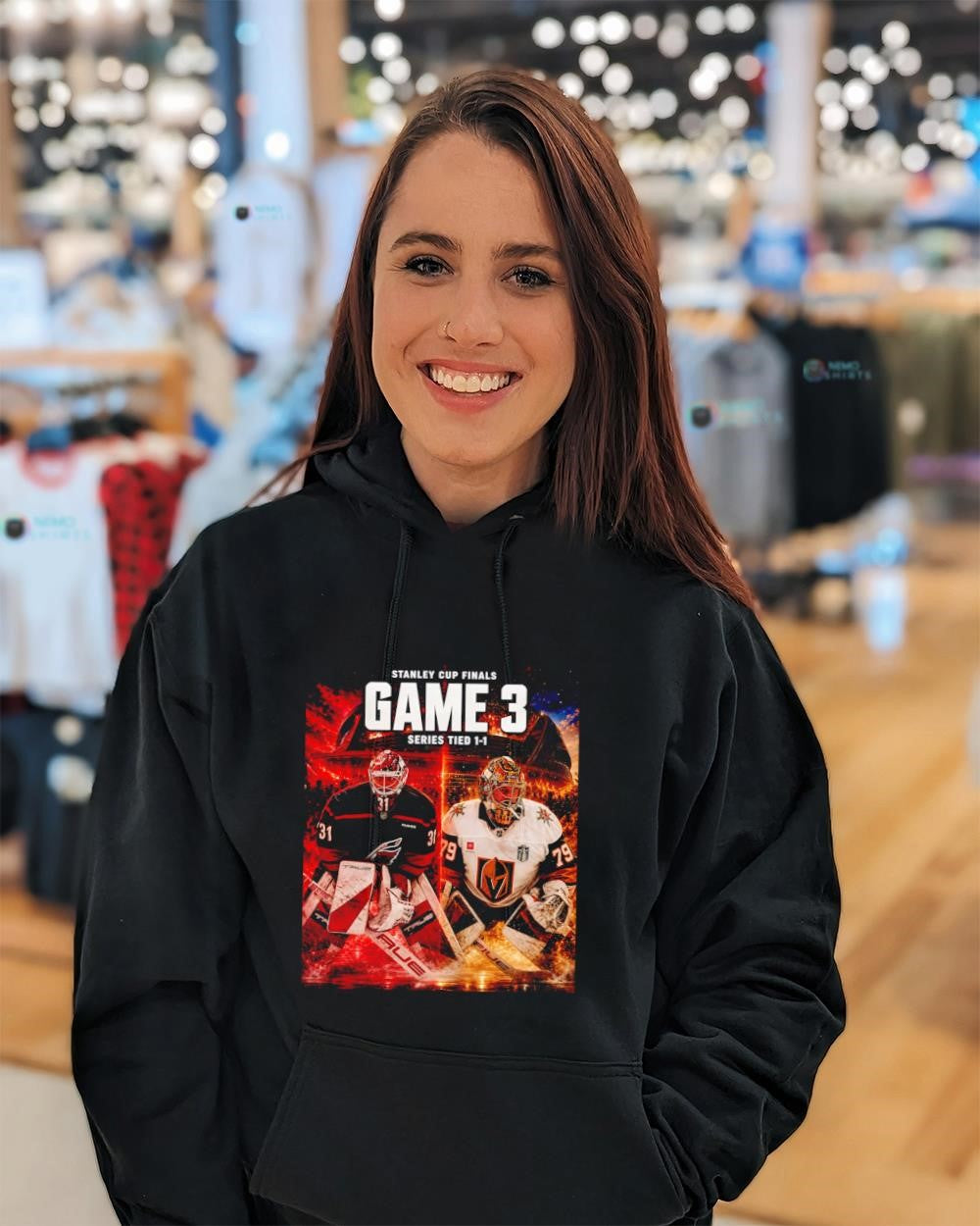 Game 3 Stanley Cup Final Hurricanes vs Golden Knights series tied 1-1 shirt