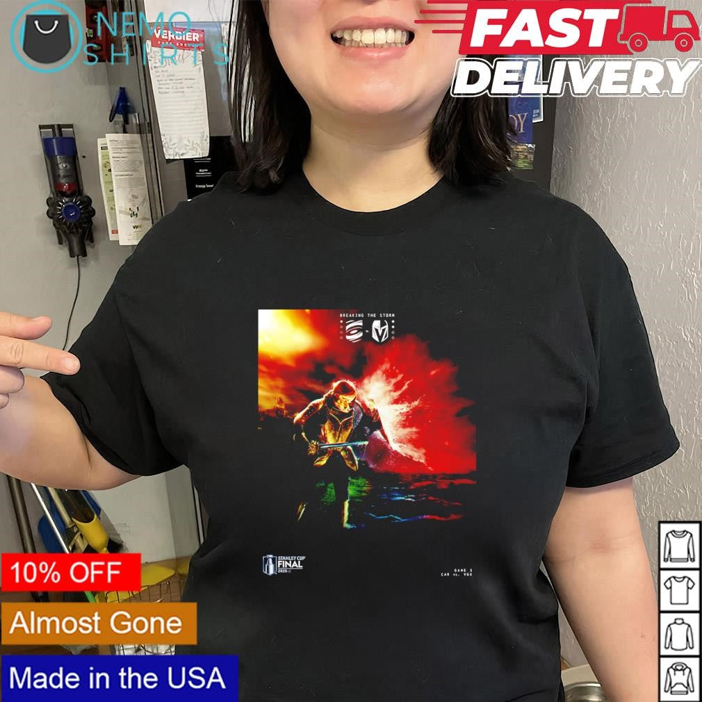 Game 3 of the Stanley Cup Final Carolina Hurricanes vs Vegas Golden Knights logos shirt