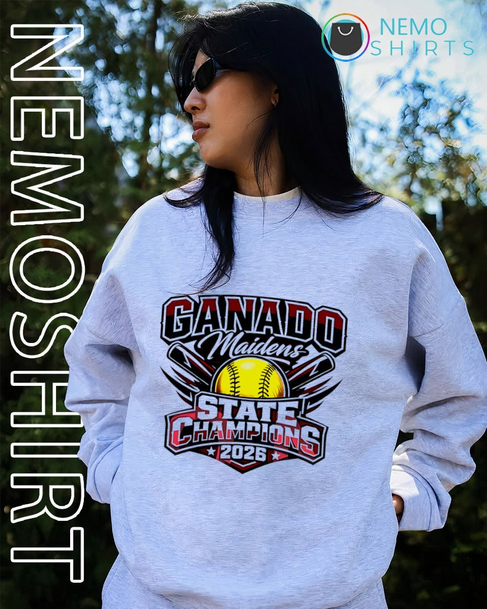 Ganado Maidens softball team state champions 2026 logo shirt
