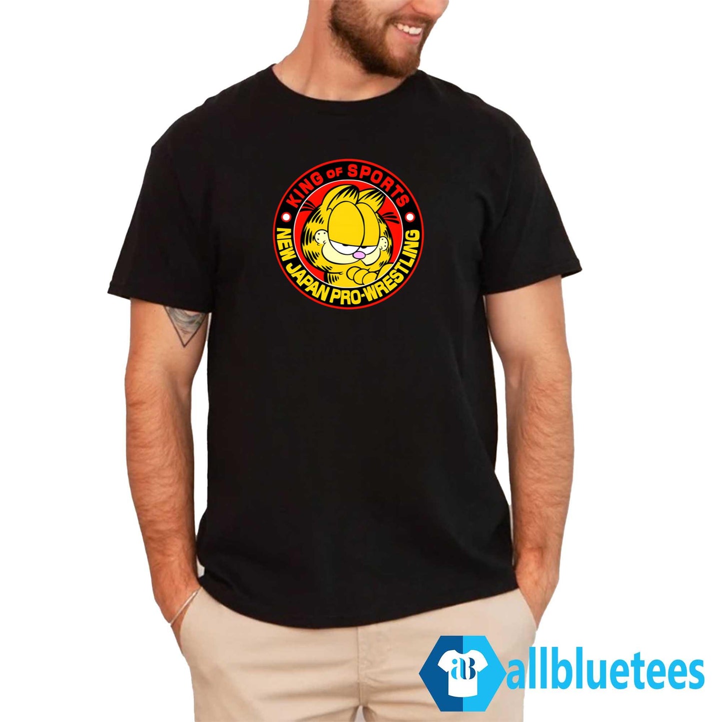Garfield King Of Sports New Japan Pro Wrestling Shirt