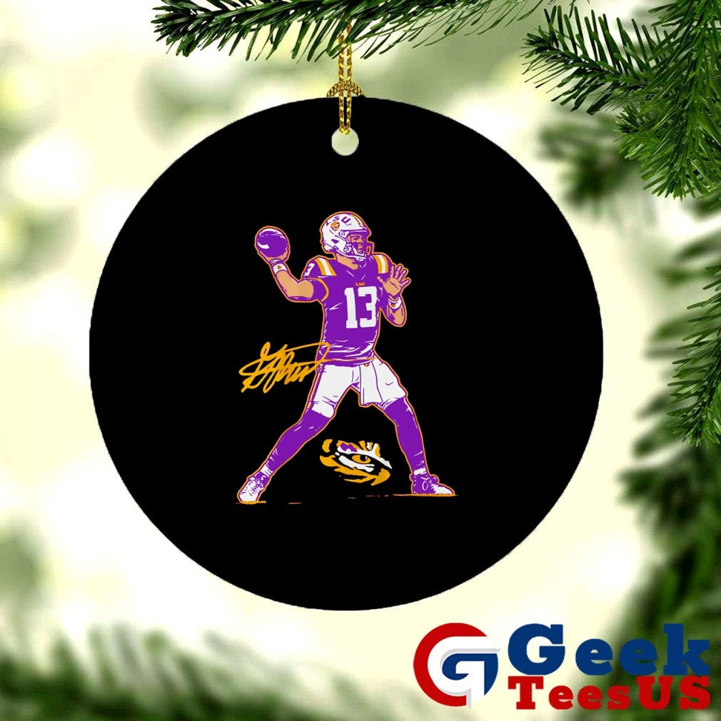 Garrett Nussmeier 13 LSU Football Superstar Pose signature shirt