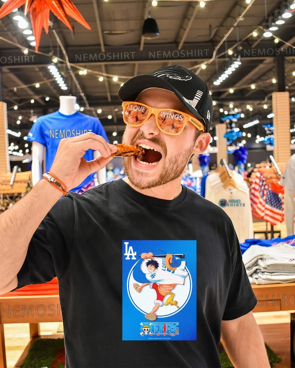 Straw Hats Los Angeles Dodgers Luffy One Piece shirt
