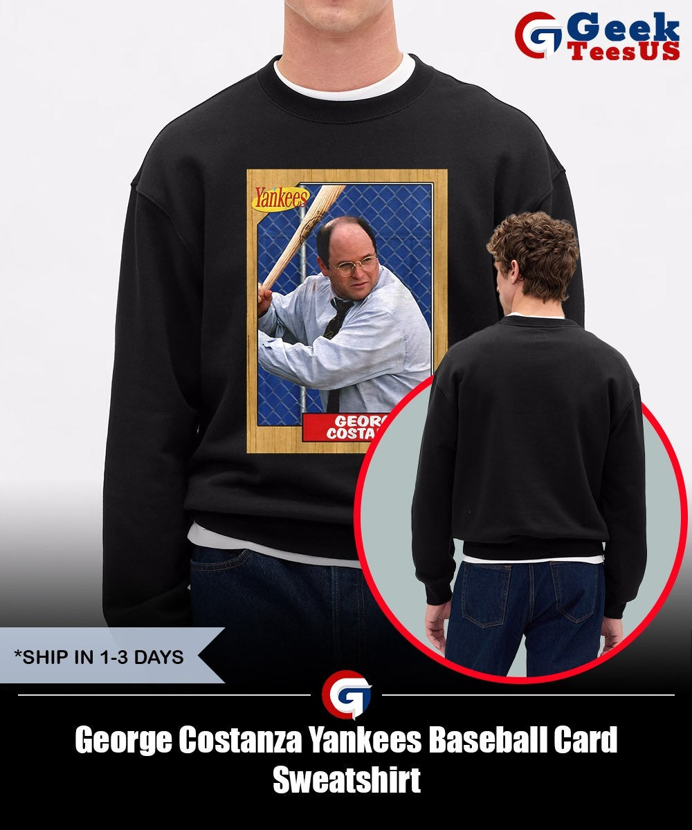 George Costanza Yankees Baseball Card T-shirt