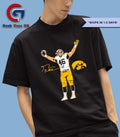 George Kittle Iowa Hawkeyes football Superstar pose signature shirt
