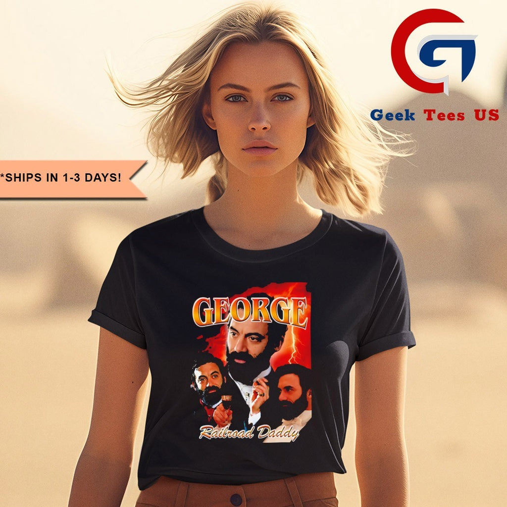 George Russell railroad daddy graphic shirt