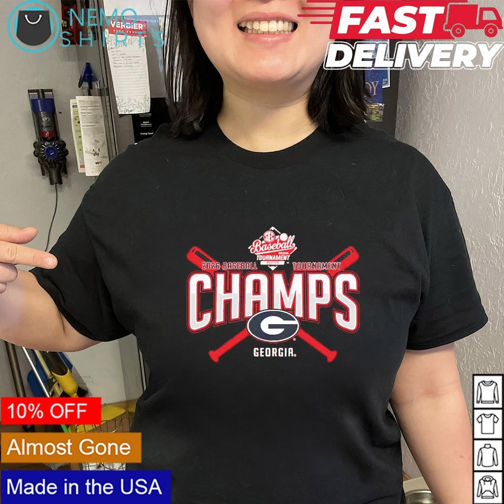 Georgia Bulldogs 2026 SEC baseball tournament champs shirt