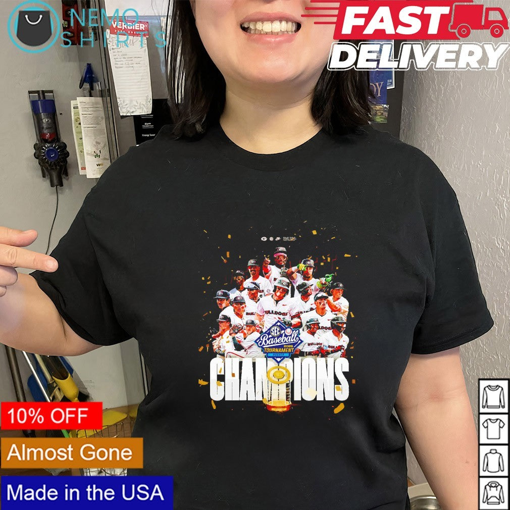 Georgia Bulldogs SEC baseball 2026 tournament champions shirt