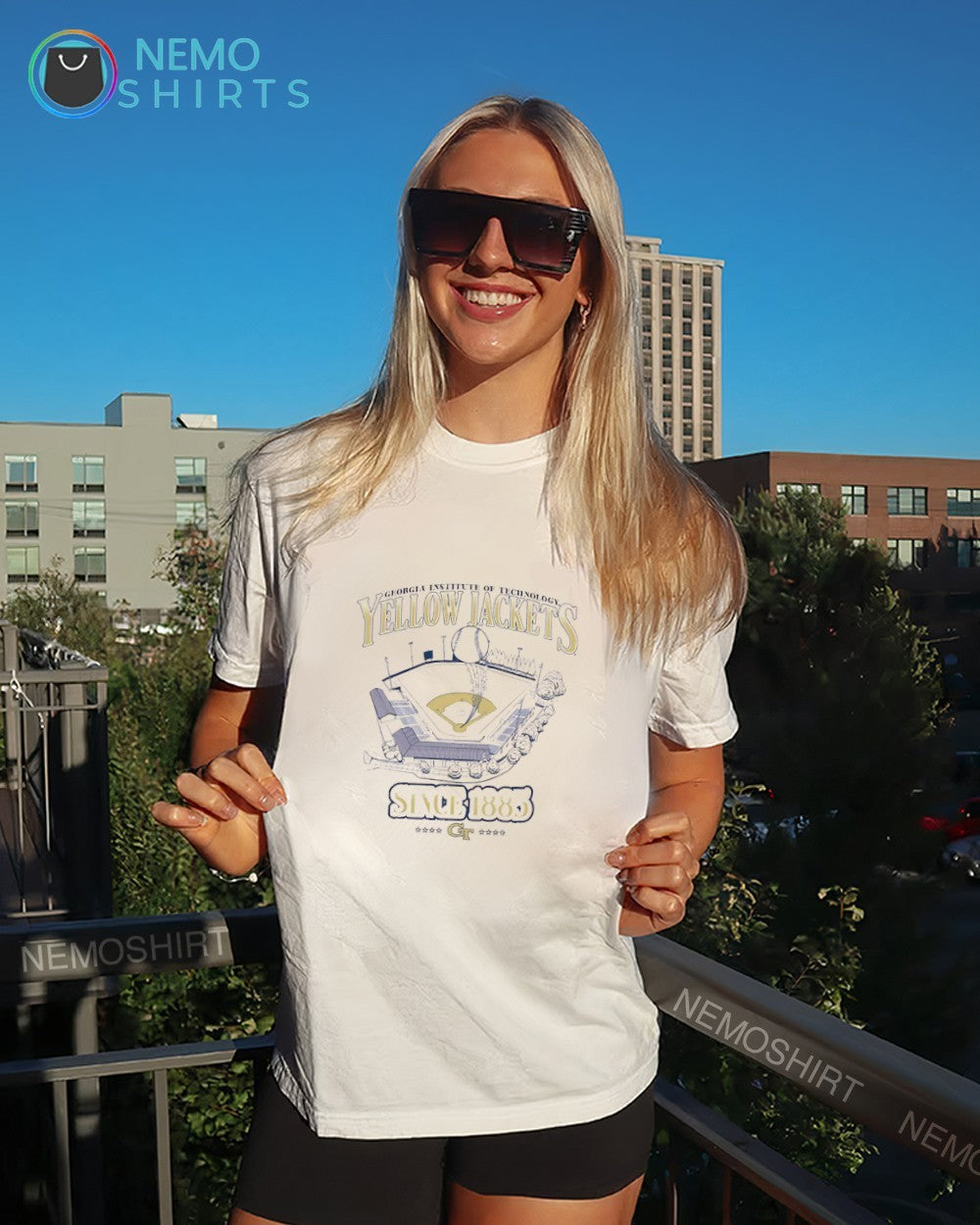 Georgia Tech Yellow Jackets men’s baseball stadium since 1885 shirt