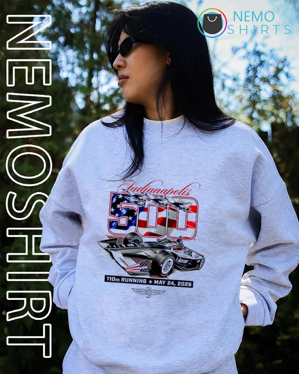 Indianapolis 500 110th running May 24th 2026 race car shirt