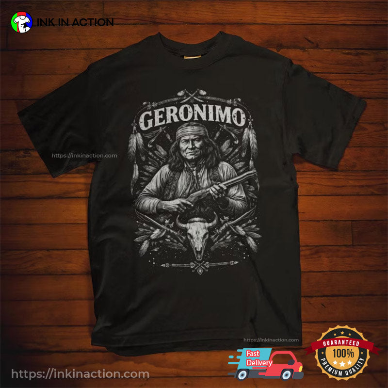 Geronimo Native American Chief Tribes Graphic Shirt