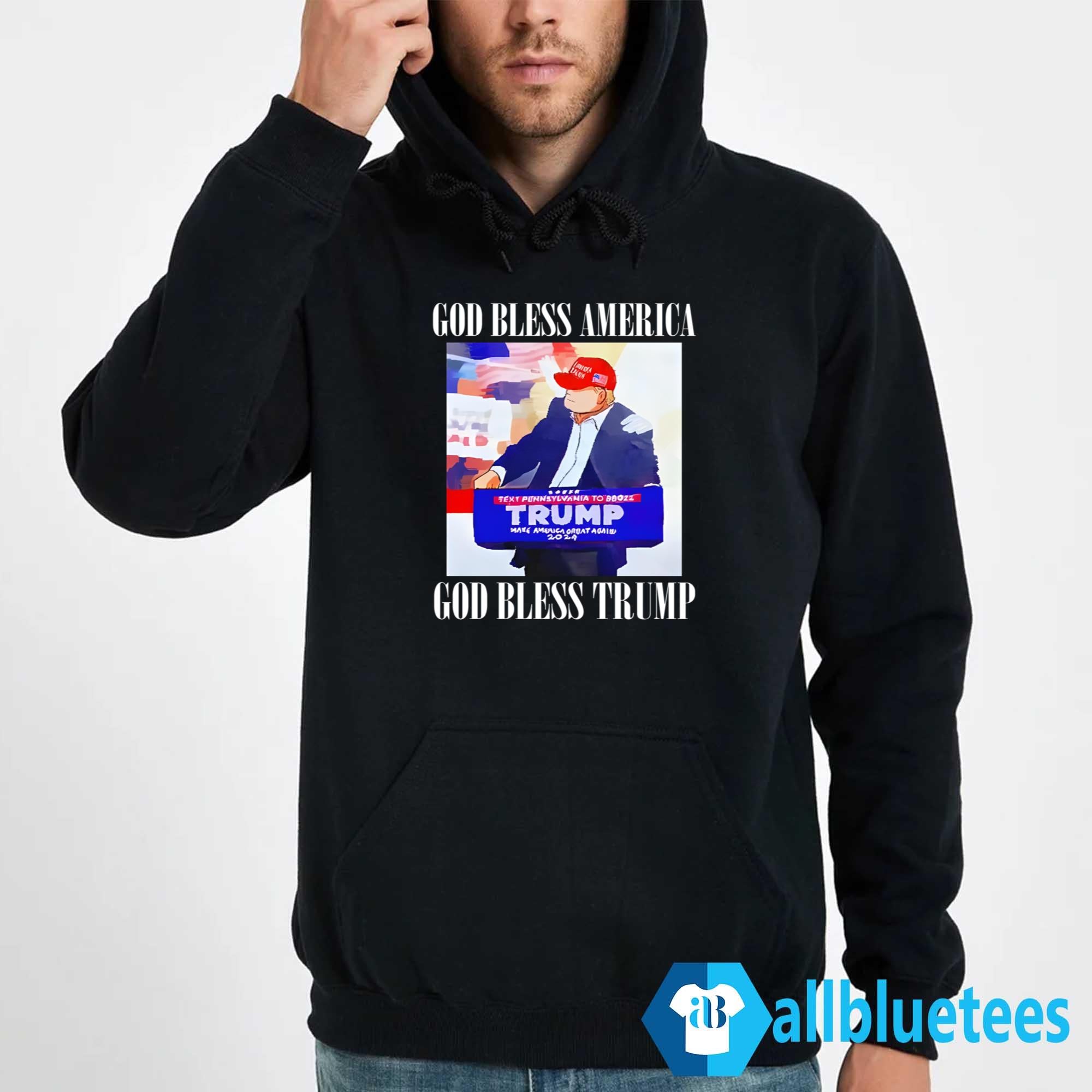 God Bless America God Bless Trump Shirt