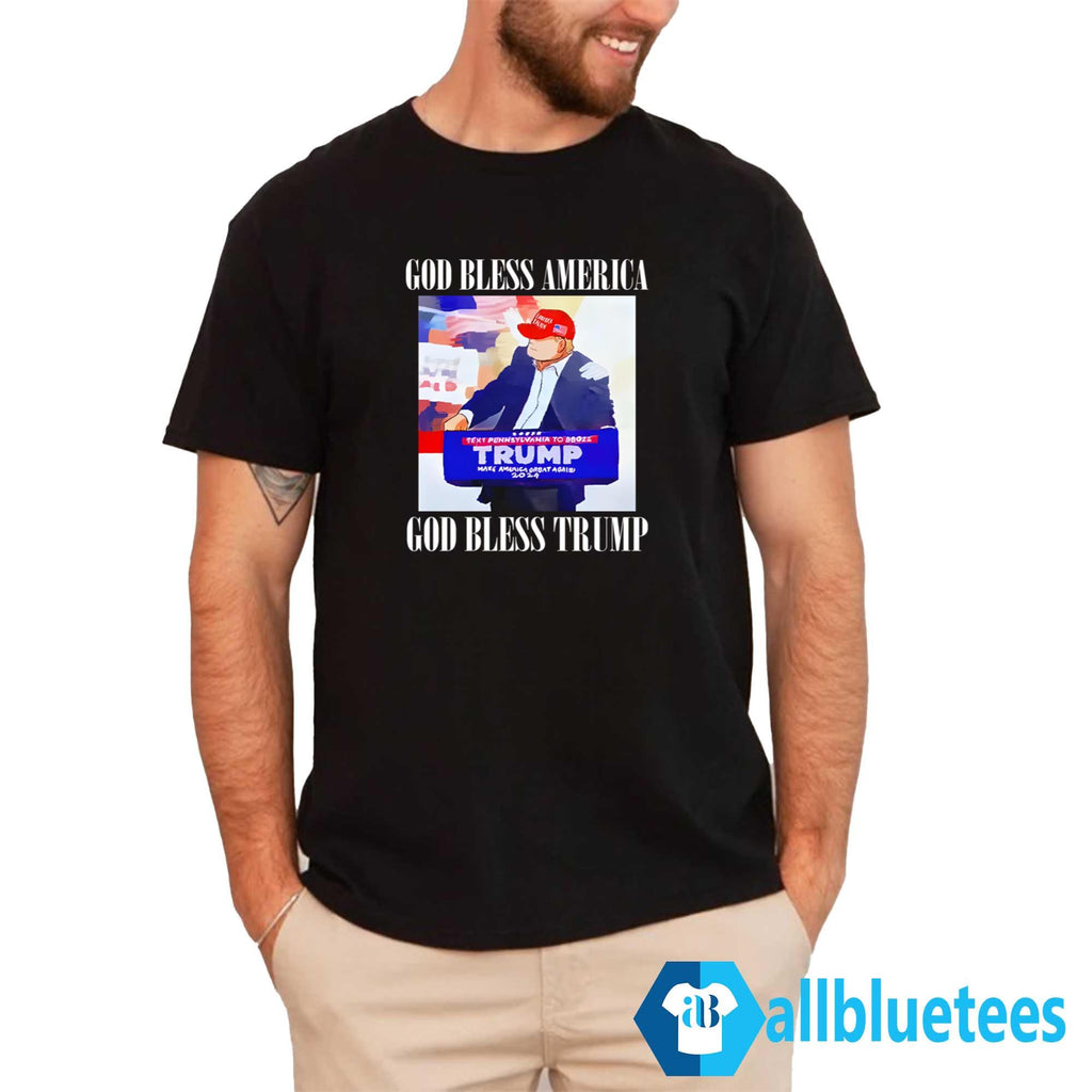 God Bless America God Bless Trump Shirt