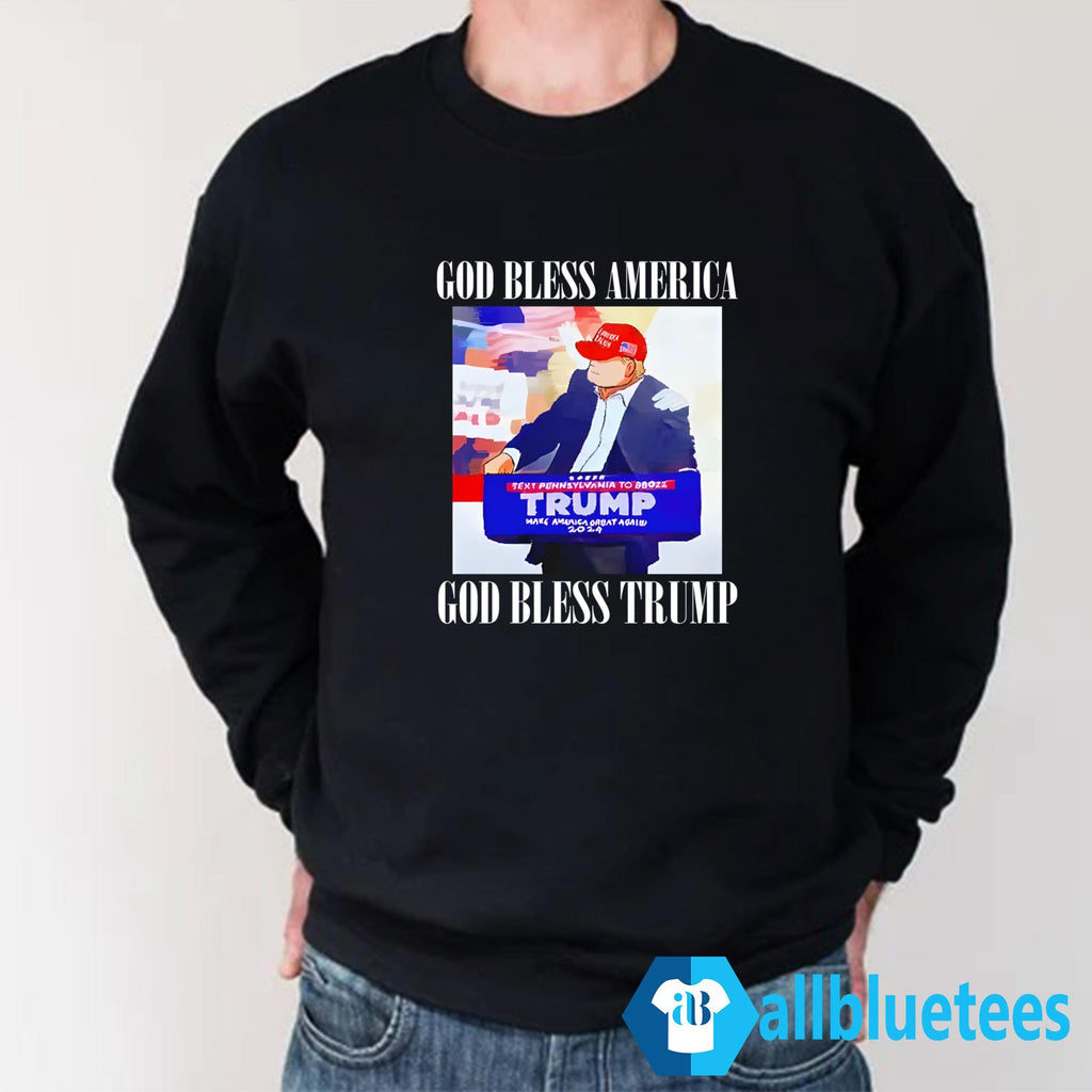 God Bless America God Bless Trump Shirt