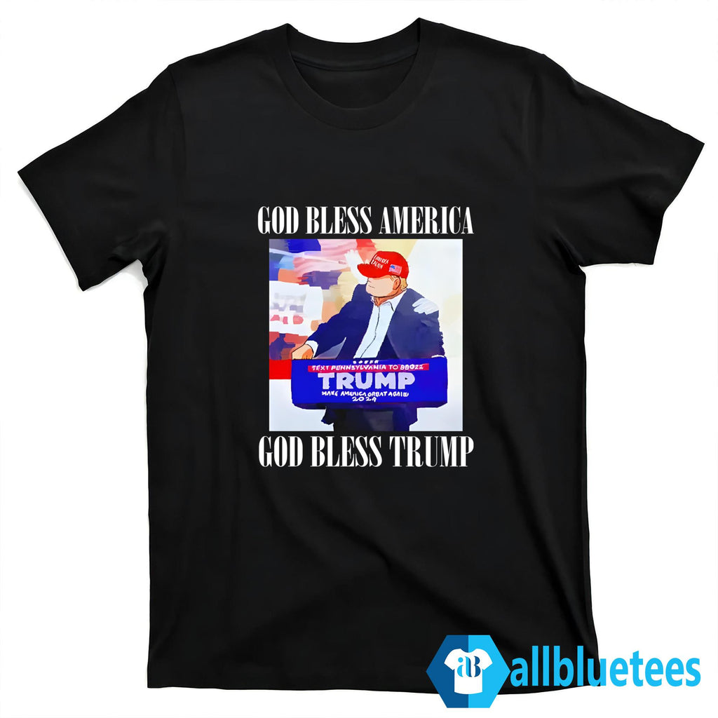 God Bless America God Bless Trump Shirt