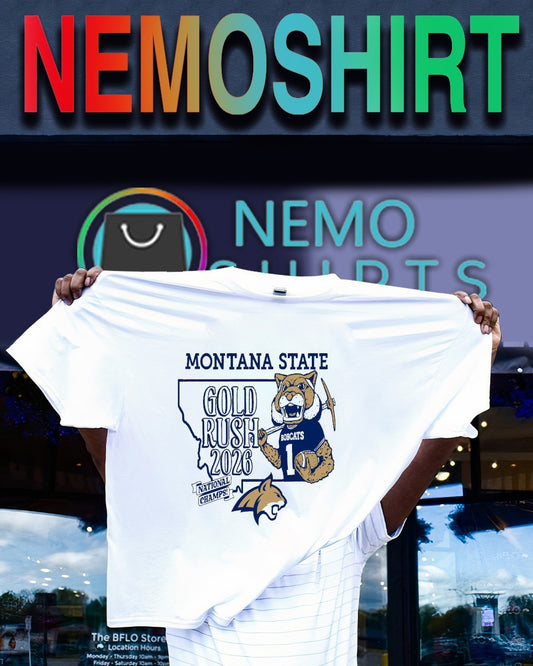 Gold rush 2026 national champs Montana State Bobcats shirt
