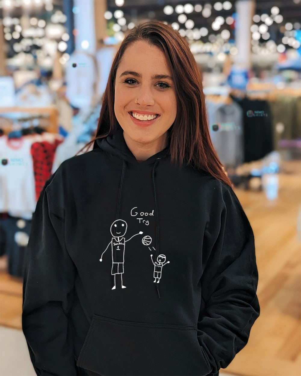 Good Try Wemby figure basketball graphic shirt