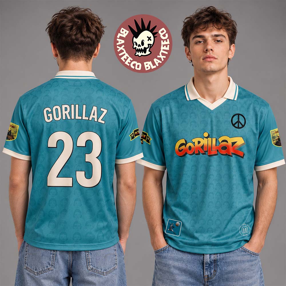 Gorillaz The Mountain Tour 2026 US And Canada Merch Van Soccer Jersey