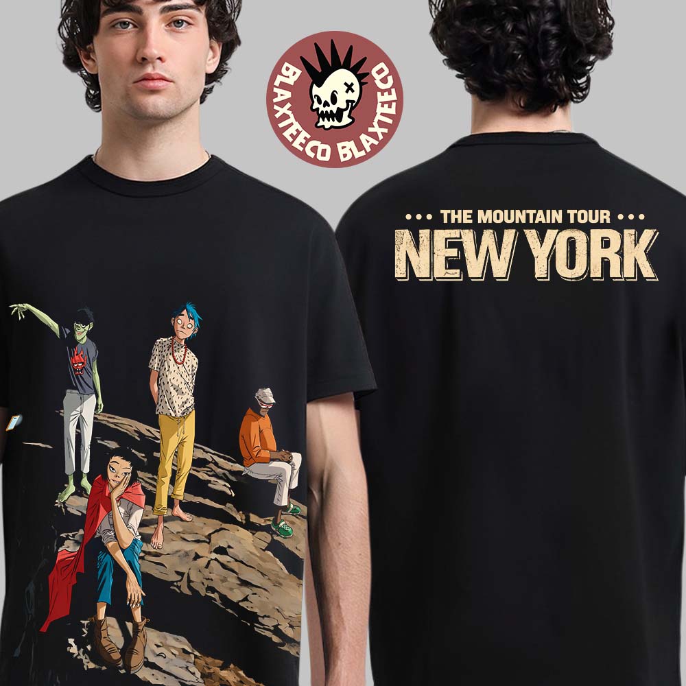 Gorillaz The Mountain Tour New York City Tee 2026 Live At Madison Square Garden On September 29 2026 T-Shirt