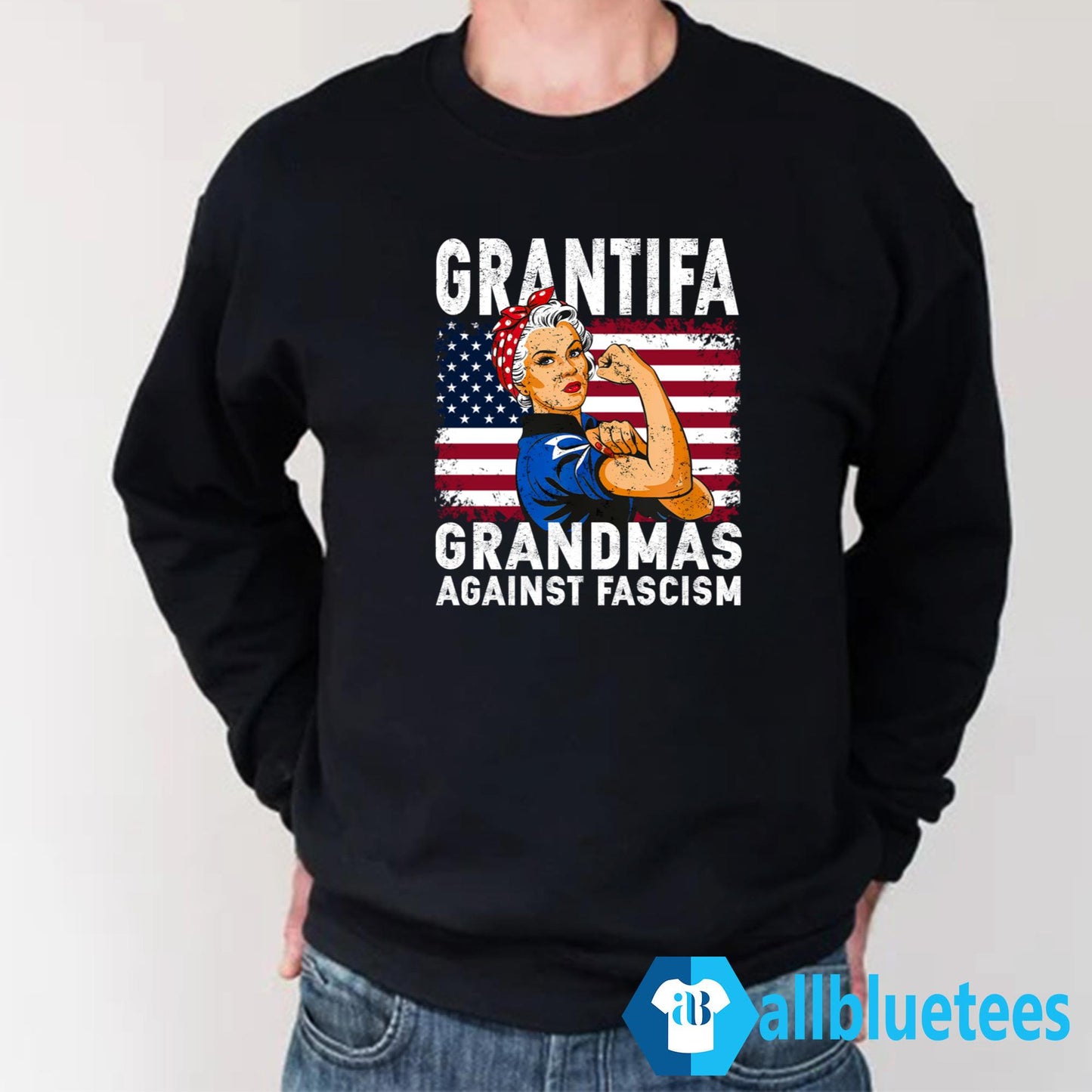 Grantifa Grandmas Against Fascism Flag Shirt