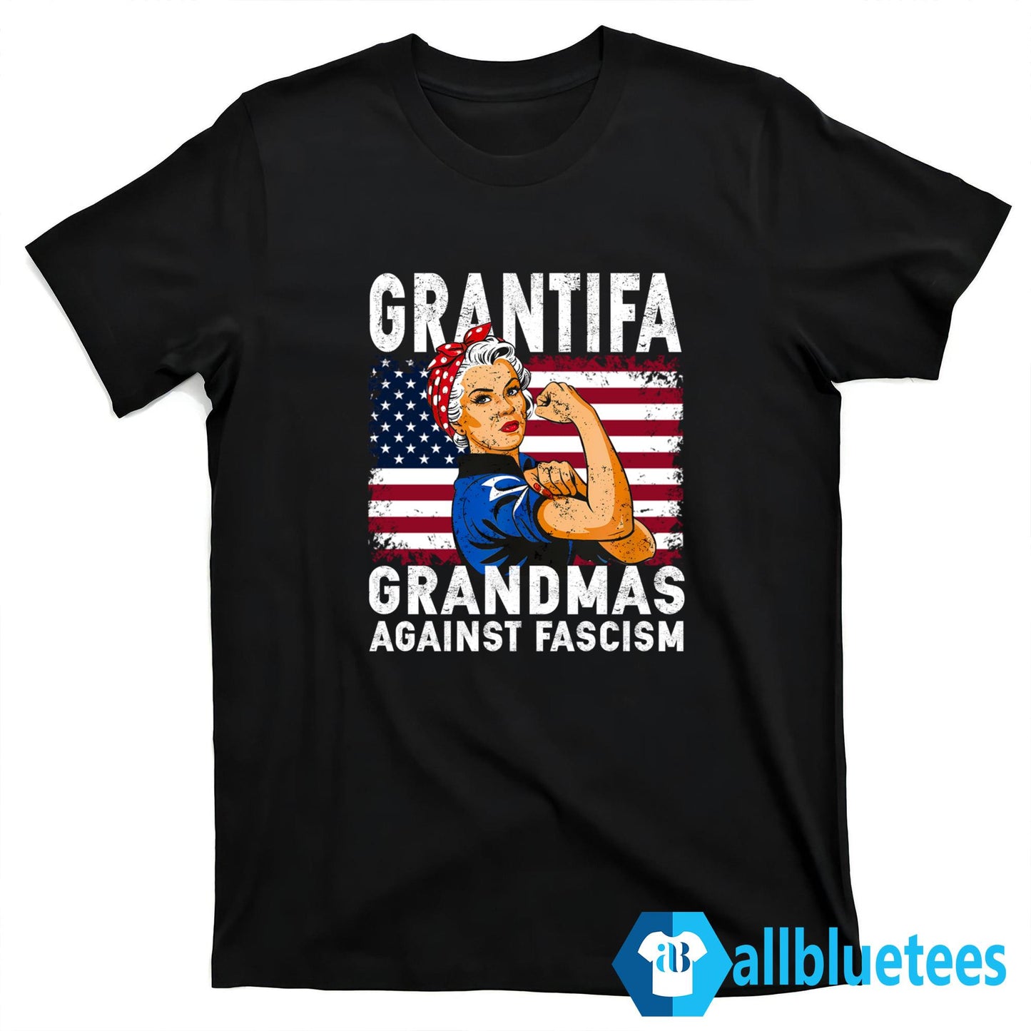 Grantifa Grandmas Against Fascism Flag Shirt