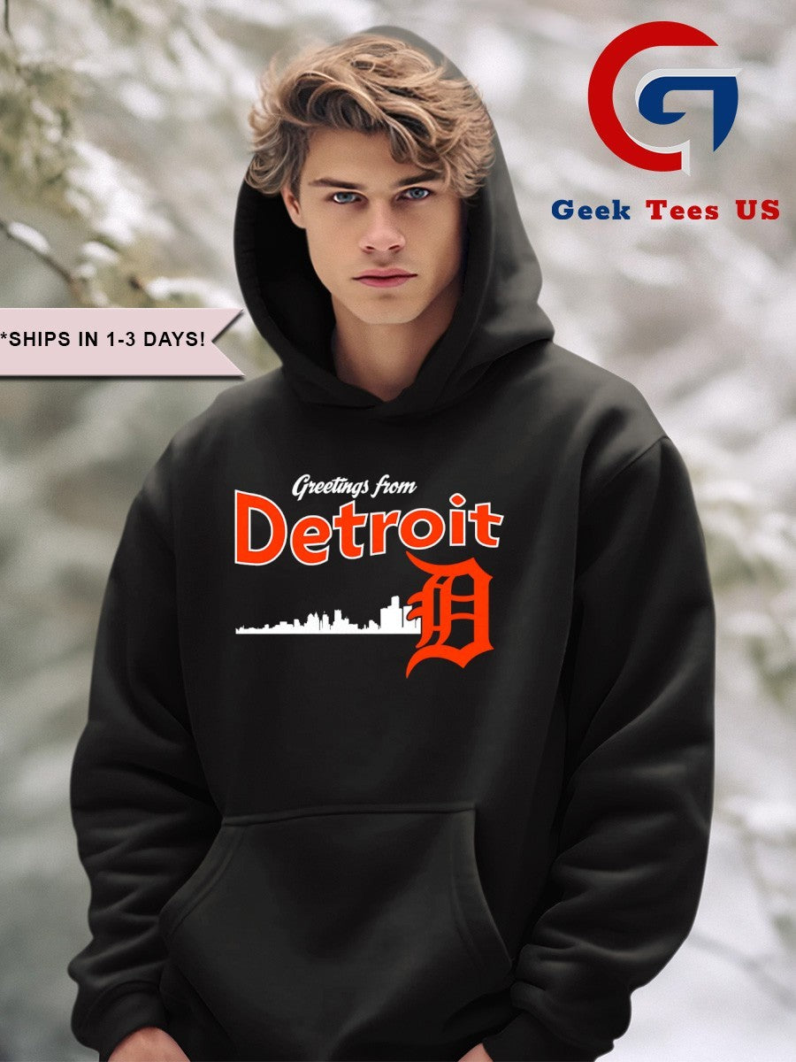 Greetings from Detroit Tigers Skyline City 2025 shirt