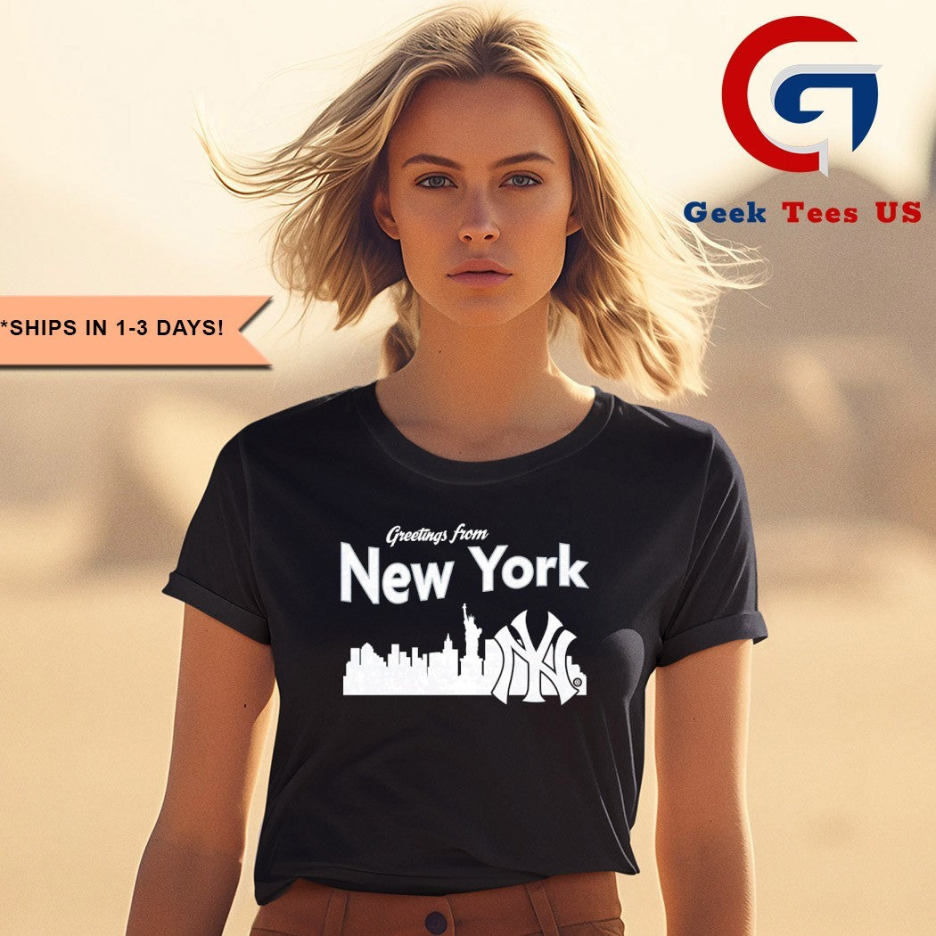 Greetings from New York Yankees Skyline City 2025 shirt
