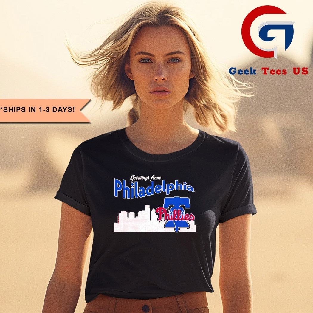 Greetings from Philadelphia Phillies Skyline City 2025 shirt