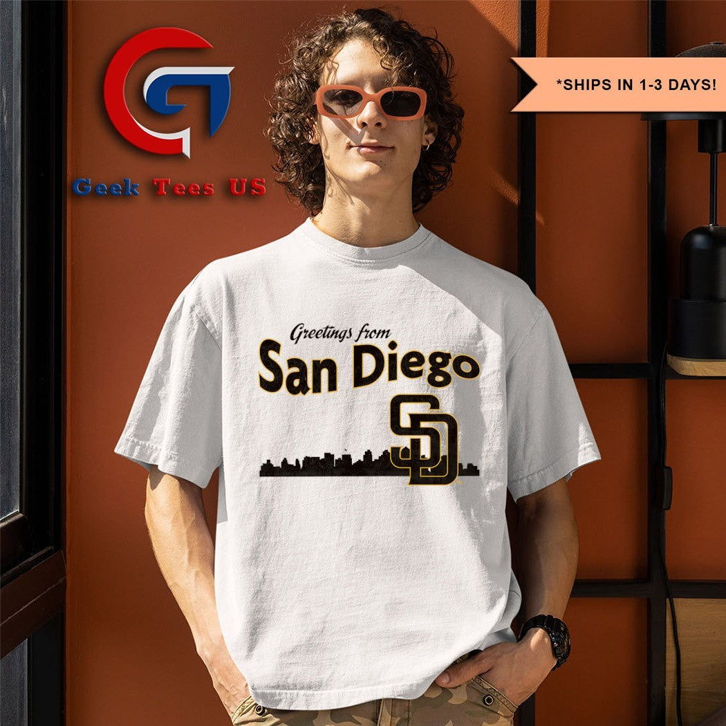 Greetings from San Diego Padres Skyline City 2025 shirt