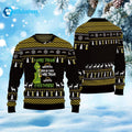 Grnch I Will Drink Twisted Tea Everywhere Christmas Ugly Sweater