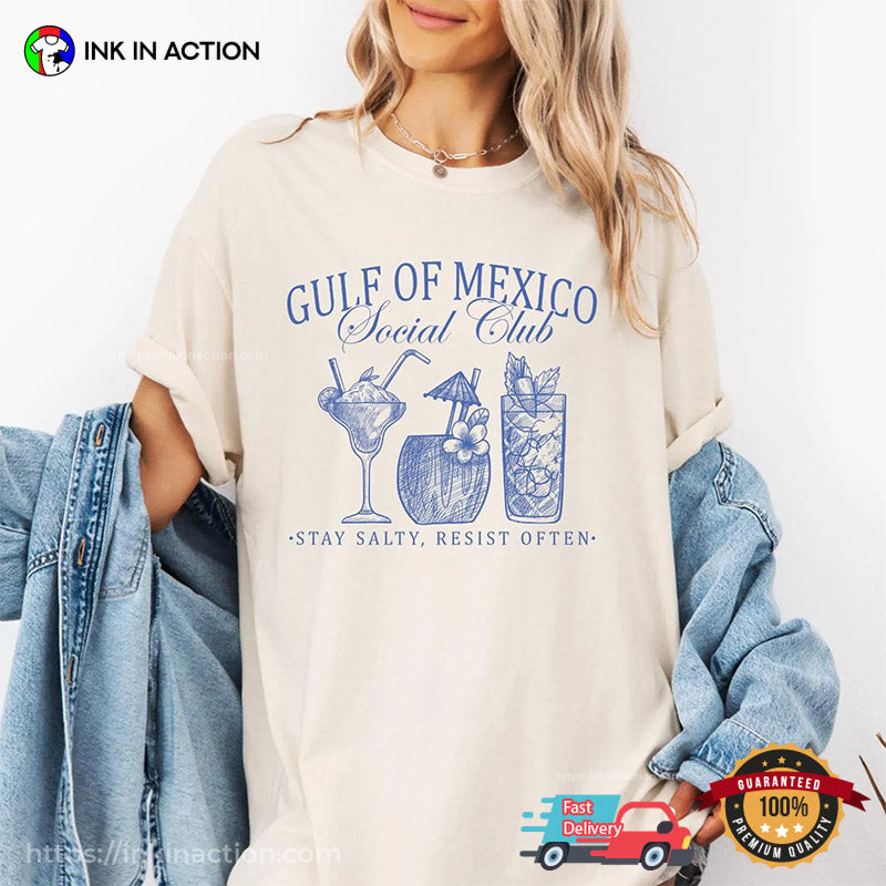 Gulf Of Mexico Social Club Democrat Comfort Colors Tee