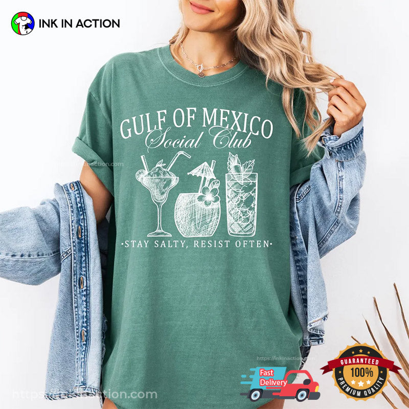 Gulf Of Mexico Social Club Democrat Comfort Colors Tee