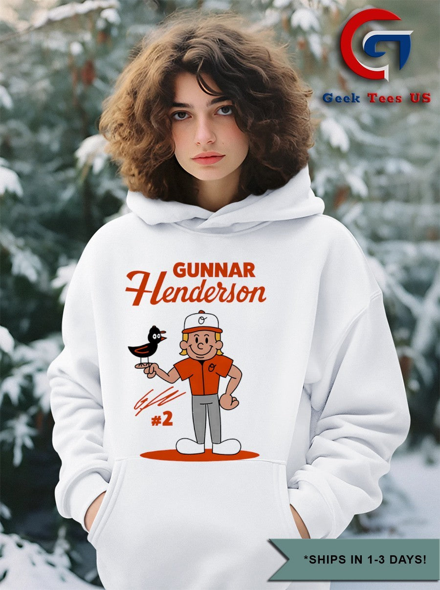 Gunnar Henderson Baltimore Orioles baseball Superstar Cartoon signature shirt