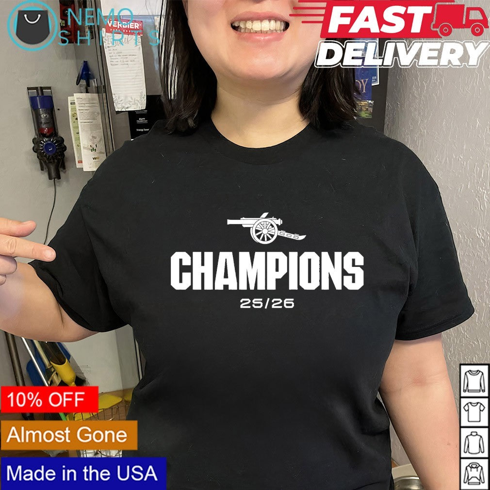 Gunner Arsenal champions 25 26 shirt